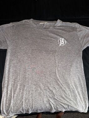 Light Gray Short Sleeve Logo Tee - Unbranded